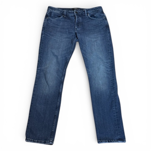 Neuw Lou Slim Medium Dark Blue Skinny Jeans Men’s sz W32 L32 Button Fly - Picture 3 of 14